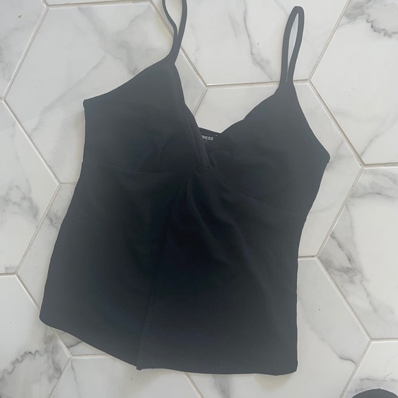 Express Tops - Express, Twist Front Cami, Black